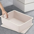thumbnail image 3 of Bxaolu Sock Drawer Organizer [1 Pack] Underwear Organizer, Stackable Plastic Storage Bin with Lids for Garage, Closet, Storage Box for Clothes, Socks, White, 3 of 9