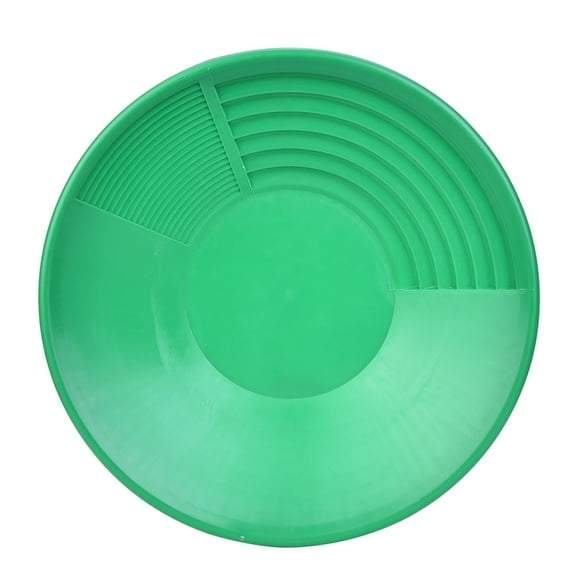 Gold Pan Basin for Mining Dredging Prospecting, Large Drop Centre, Friction , Aid for Material Sorting, Lightweight, 15.0x4.7in