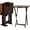 4 Pack, variant on Classic Foldable TV Dinner Tray Table with Storage Rack, 14.6 L x 19 W x 26 H inch, Espresso, 4-Pack