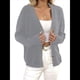 thumbnail image 1 of Suéteres Tipo Cárdigan para Mujer, de Moda, de Otoño, de Larga, Cuello en V, Abotonados, de Gran Tamaño, de Punto Grueso, Prendas de Abrigo. Gris M, 1 of 8