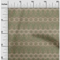 thumbnail image 2 of oneOone Cotton Cambric Green Fabric Asian Traditional Motif Sewing Fabric By The Yard Printed Diy Clothing Sewing Supplies 42 Inch Wide, 2 of 4