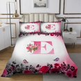 thumbnail image 1 of Erosebridal Monogrammed Coverlet Set King,Personalized Initial Bedding Set,Letter Decoration,Ultra Soft,3 Pieces, 1 of 5