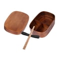 thumbnail image 3 of Fiambrera estilo Japonés Sunnimix Bento Box de madera Con palillos y Correa Talla L Marrón oscuro, 3 of 8