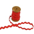 thumbnail image 2 of 3 Yards de Bordure Rigide Rigide RIC-Rac 5mm sur une Bobine en Bois, Rouge Tomate, 2 of 4