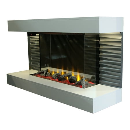 44 Contemporary Freestanding Fireplace With 3d Flame And Remote