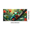 thumbnail image 7 of Vivid Colorful Frog Themed Background Banner for Party Decorations Photography Props Jungle Themed Events and Animal Lovers Gatherings, 7 of 7