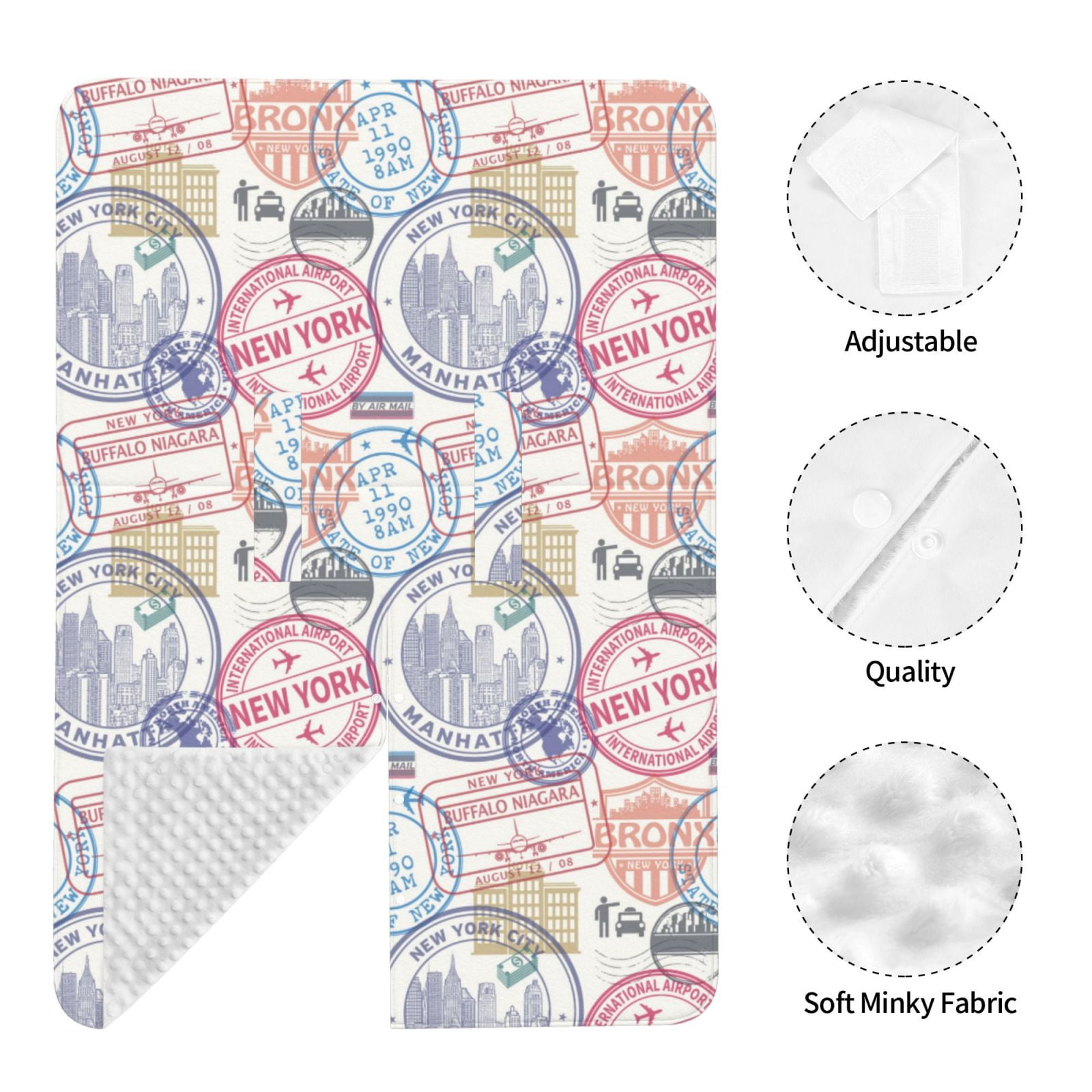 Car Seat Cover Baby - Postmark Pattern newyork Breathable Infant Car Seat Cover for Baby Carseat, Lightweight Comfort Baby Essentials Must Haves Newborn Stuff for Girl Boy