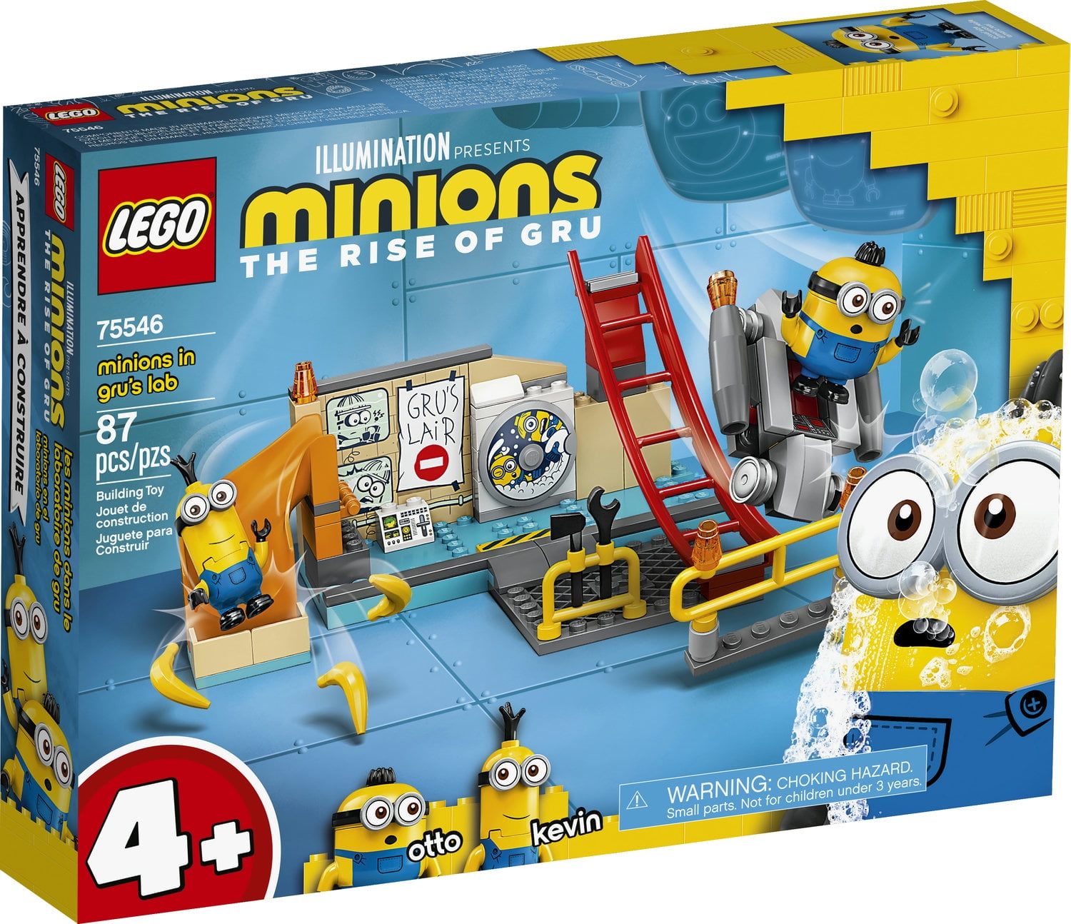 LEGO Minions The Rise of Gru Minions in Gru s Lab Building Toy Set with Kevin and Otto 75546