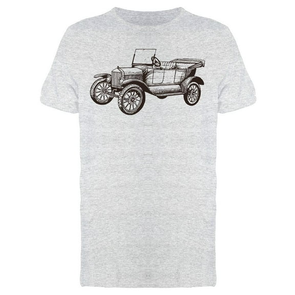 Old Vintage Automobile Design T-Shirt Men -Image by Shutterstock, Male XX-Large
