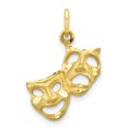 thumbnail image 1 of 10K Yellow Gold Comedy/Tragedy Charm, 1 of 2