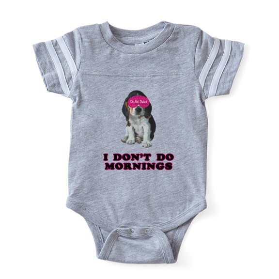 CafePress - Sleepy Beagle - Cute Infant Baby Football Bodysuit