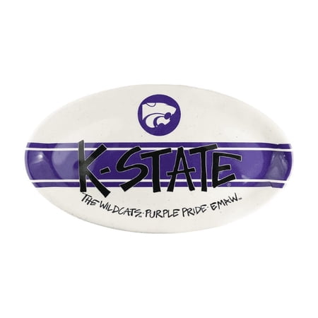 Magnolia Lane Kansas State Heavy Duty Melamine Oval Serving Platter 12‚Äù Party Platter Dish for Tailgating, BBQ‚Äôs, Poolside- Ideal Gift for Graduation/Alumni- Show Your Big 12 Team Spirit