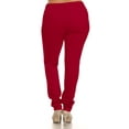 thumbnail image 3 of Women's Plus Size Casual Pull-On Button Zip Basic Pockets Solid Jegging Pants, 3 of 4