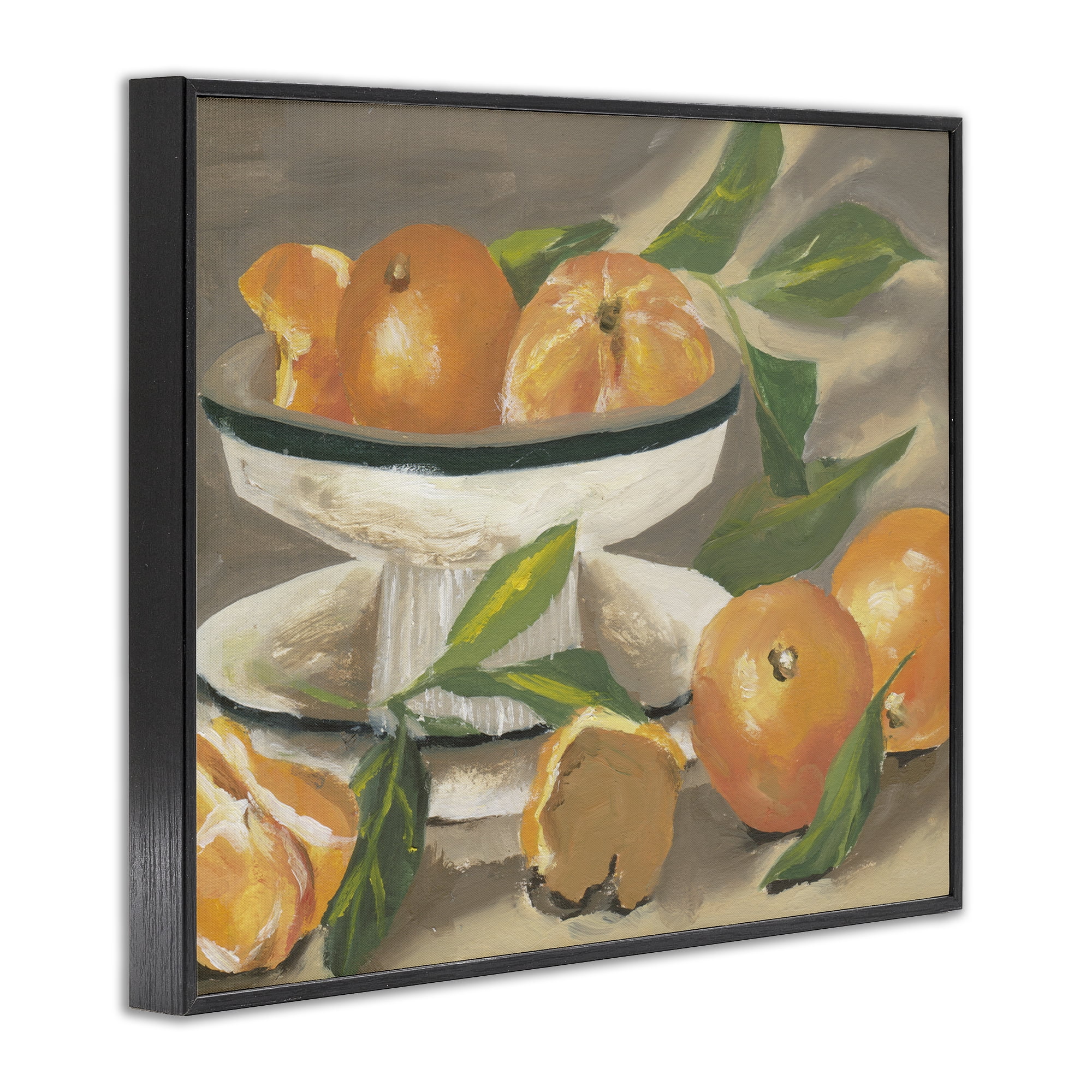 Stupell Industries Oranges in Stillness Black Framed Giclee Art, design by Melissa Wang