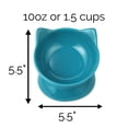 thumbnail image 3 of Park Life Designs Oscar Tilted Elevated Ceramic Cat Dish Set for Food & Water, 2-Pack, 3 of 4
