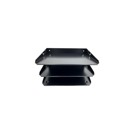 Huron, Horizontal Slots Desk Organizer, 1 Each, Black