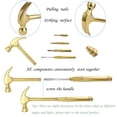 thumbnail image 3 of Juego multiherramientas de martillo y destornillador LASUND 6 en 1 (dorado), 3 of 5