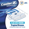 thumbnail image 4 of Bestway CoolerZ Tropical Breeze Party Island, Large 6 Person Inflatable Lounger Float, 4 of 10