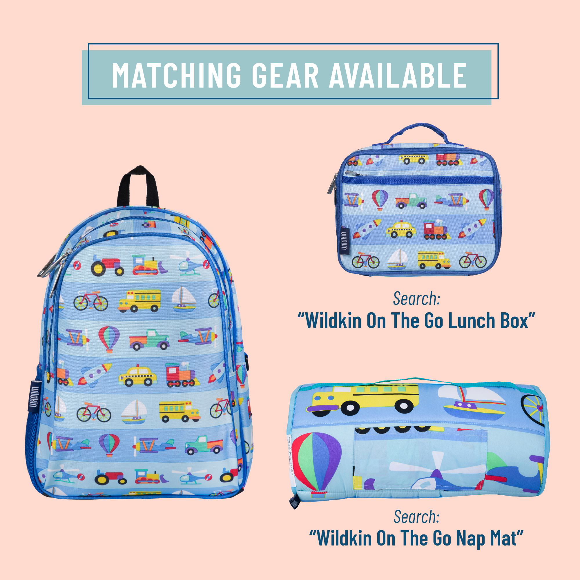 Wildkin 15-inch Kids Backpack Elementary School Travel Heroes Blue : Target