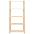 thumbnail image 3 of vidaXL 5-Tier Storage Racks 2 pcs 31.5"x15"x66.9" Solid Pinewood 551.2 lb, 3 of 8