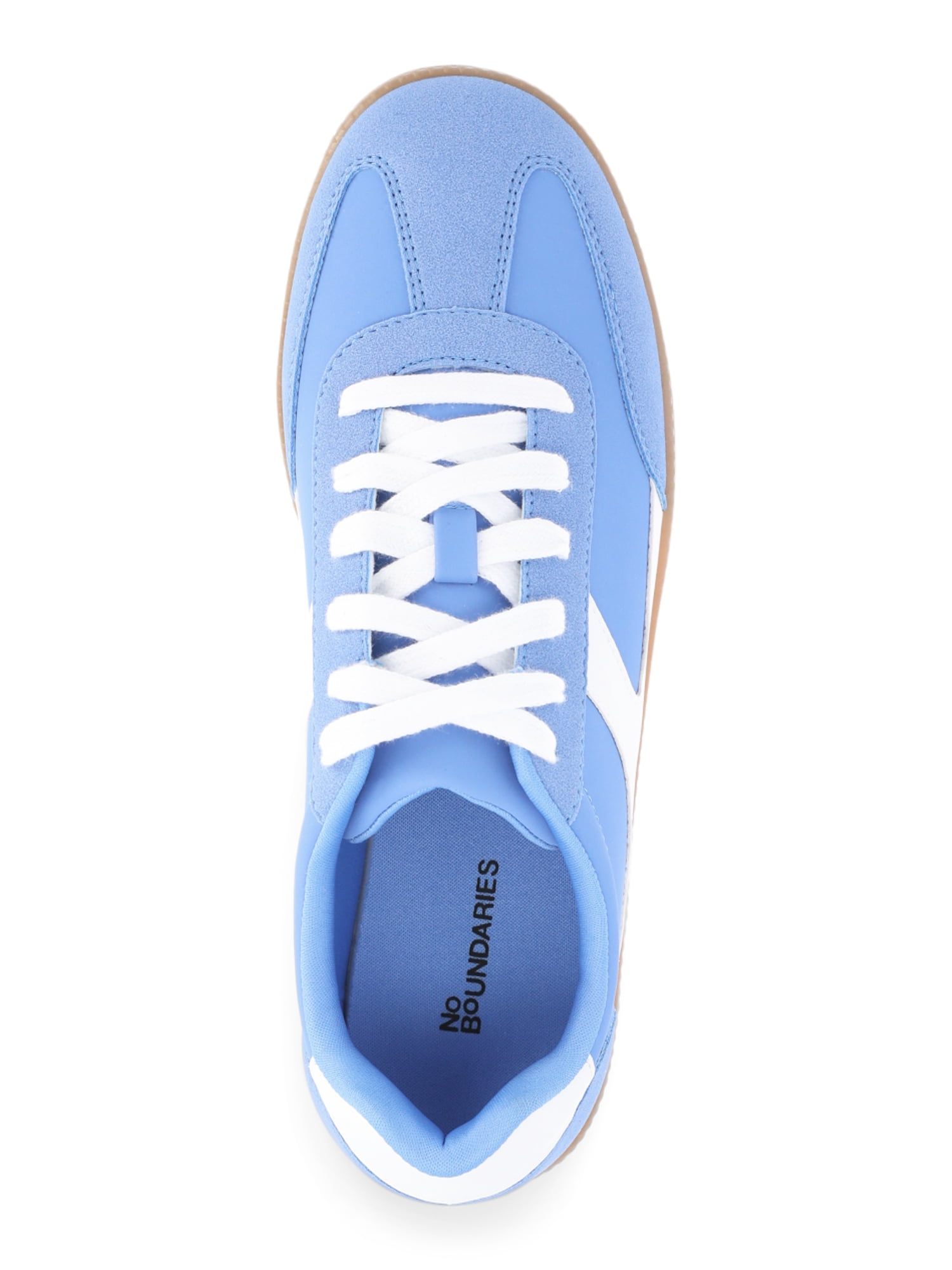 No Boundaries Women’s Lace Up Sport Sneakers, Wide Width Available