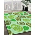 thumbnail image 3 of Ahgly Company Machine Washable Indoor Round Transitional Light Green Area Rugs, 3' Round, 3 of 7