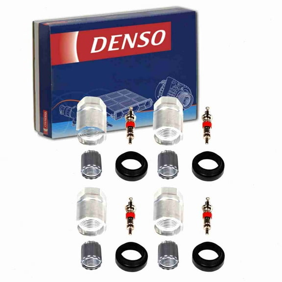 4 pc DENSO TPMS Sensor Service Kits compatible with Nissan Frontier 2008-2014