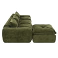 thumbnail image 4 of Modern Convertible L-Shaped Sectional Sofa, Chenille Upholstered Fully Compressed Modular Couch With Movable Ottoman for Living Room Apartment Office, 4 of 17