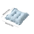 thumbnail image 3 of MTBLYS Cojín decorativo con volantes y capitoné para silla|Almohadilla decorativa para asiento con base antideslizante|relleno de algodón suave y grueso para comedor|cocina, 3 of 6