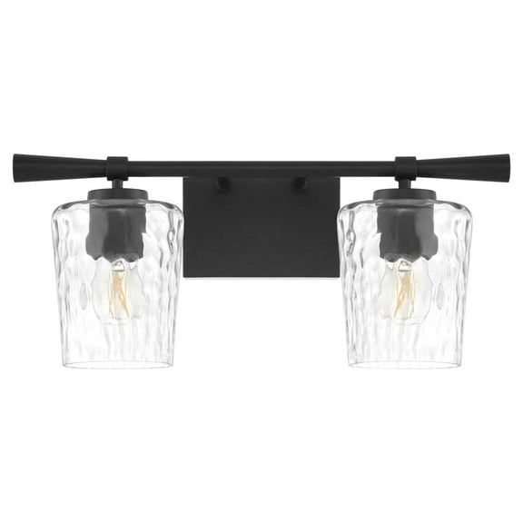 Quorum International 5204-2 Cassini 2 Light 19" Wide Vanity Light - Black