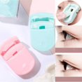 thumbnail image 3 of 2 Pieces Mini Eyelash Curlers Portable Lash Curlers Travel Plastic Eyelash Curlers Eyelash Curlers with Replacement Pads Fits All Eye Shapes No Pinching Or Pulling(Pink, Green), 3 of 5