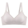 thumbnail image 2 of Swuxness Womens Comfortable Wireless Bras, Women's Bras, Women's Seamless Bare Feeling Side Boob Sagging Wireless Everyday Breathable Bra Gray, XL, 2 of 3