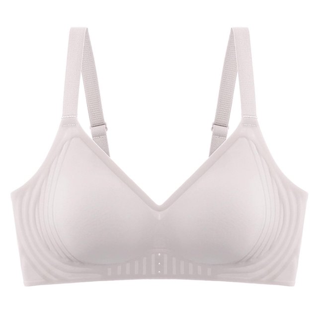 LOVZFMLL Soutiens-Gorge pour Femmes sous-Vêtements Solides Gris 2TG