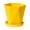Yellow, variant on dfutuy Balcony Pots for Plants, 5 Inch Plastic Planters with Multiple Drainage Holes and Tray - Plant Pots for All Home Garden Flowers Succulents