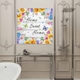 thumbnail image 5 of Spring Flower Framed Canvas Wall Art, Home Sweet Home Sunflower Tulip Daisy Butterfly Wood Grain Wall Art Painting for Living Room Bedroom Home Decor, 8”x8”, Office Artwork Print, 5 of 9