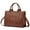 Brown, variant on Purse and Handbags,Vegan Leather Tote Bag for Women, Zipper Satchel Shoulder Bag Crossbody Bag for Daily