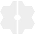 thumbnail image 4 of 14"OD x 2"ID x 4 3/4"C x 1"P Daisy Architectural Grade PVC Contemporary Ceiling Medallion, Two Piece, 4 of 11