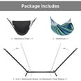 thumbnail image 4 of 2-in-1 Hammocks Hammock Chair with Stand, 475 lbs Capacity, Heavy Duty Two Person Hammock with Stand, Patent Pending, Blue Stripe, 4 of 10