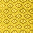 thumbnail image 1 of Ahgly Company Indoor Square Abstract Yellow Modern Area Rugs, 4' Square, 1 of 4