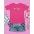 thumbnail image 3 of Be Kind Daisy Lettering T-Shirt Juniors -Image by Shutterstock,  Large, 3 of 4
