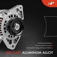 thumbnail image 4 of A-Premium Alternator Compatible with Nissan 240SX 1989-1994, 12V 80A 4-Groove Pulley Clockwise, Replace# 2310030R00, 2310030R00R, 4 of 9