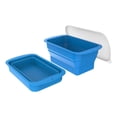 thumbnail image 1 of 2PC Ice Block Mold Extra Large for Ice Bath Cold Plunge Tub Chiller Cooler Collapsible Stackable SiliconeMold Ice Tray,BBlue, 1 of 5