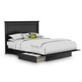 thumbnail image 1 of Vito Full/Queen Platform Bed & Headboard in Pure Black, 1 of 1