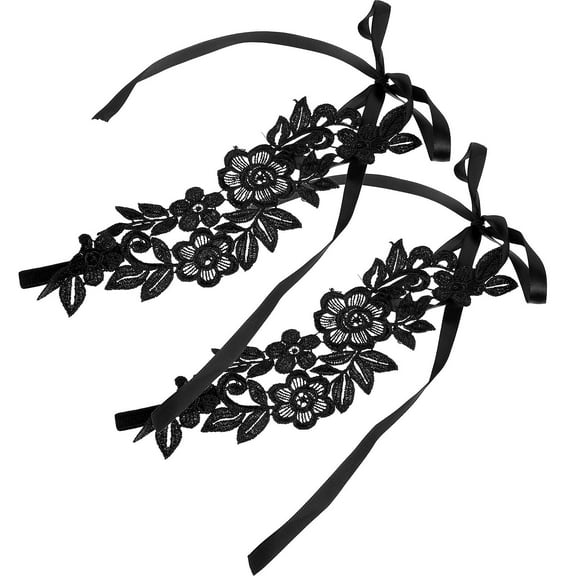 PAMINGONO Barefoot Sandals Women Black Polyester 1 Pair 74x2.8in