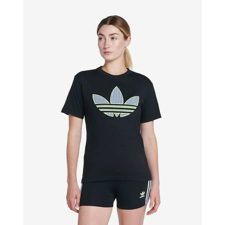 Adidas Originals Women's Tee with Trefoil Application HB9435 Black