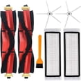 thumbnail image 1 of Filtro de Cepillo Lateral para Xiaomi Roborock S5 Max S6 MaxV S6 Pure T6 con Accesorios 2 Rodillos de Cepillo, 2 Filtros, 1 Cepillo, 2 Cepillos Laterales, 1 of 6