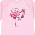 thumbnail image 4 of Inktastic Flamingo Ballerina in tutu and ballet toe shoes Boys or Girls Long Sleeve Baby Bodysuit, 4 of 5