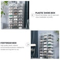 thumbnail image 5 of 4pcs Transparent Shoe Container Stackable Storage Box Sports Shoes Storage Organizer, 5 of 5