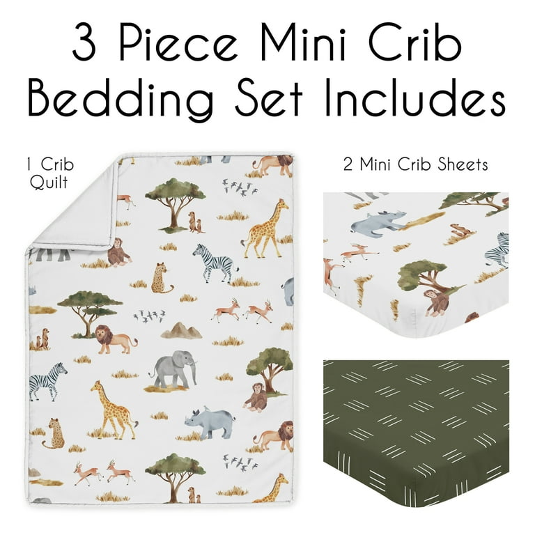 Sweet jojo top mini crib bedding