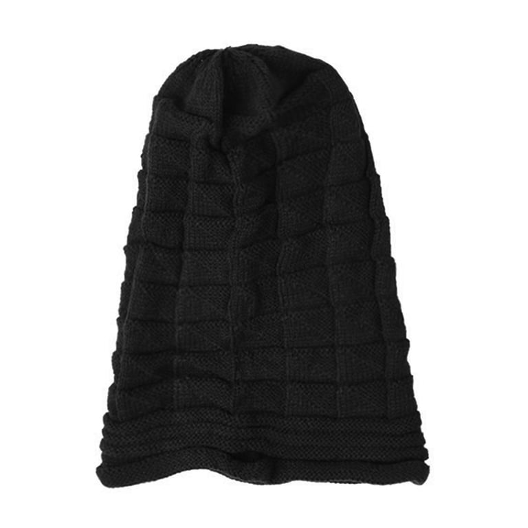 harmtty Knitted Hat Pleated Slouchy Baggy Solid Color  display picture 1